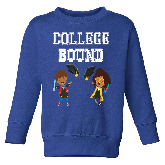 College Bound African American Black Gift Toddler Sweatshirt