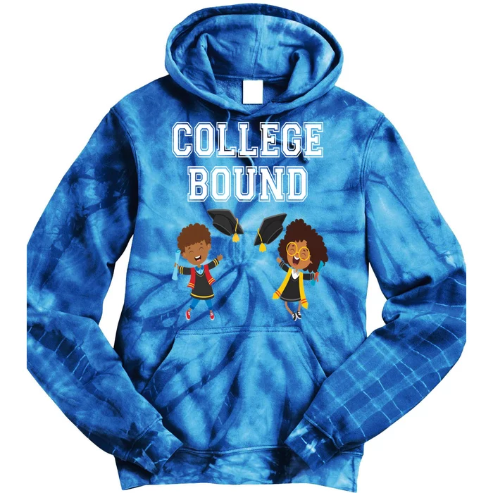 College Bound African American Black Gift Tie Dye Hoodie