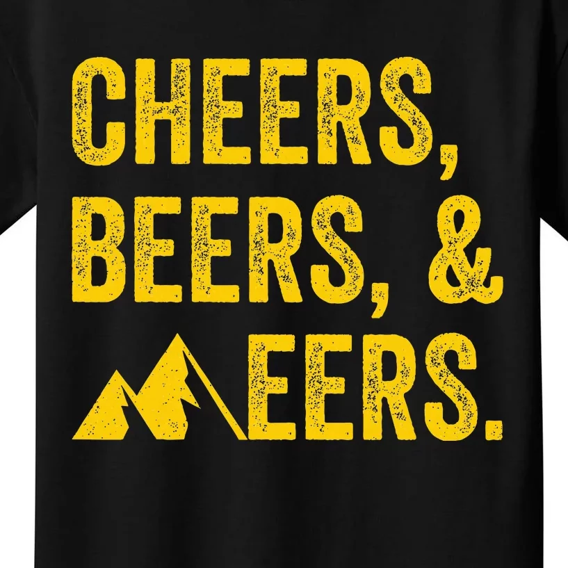 Cheers Beers And Mountaineers West Virginia Kids T-Shirt