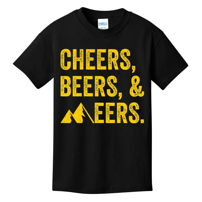 Cheers Beers And Mountaineers West Virginia Kids T-Shirt