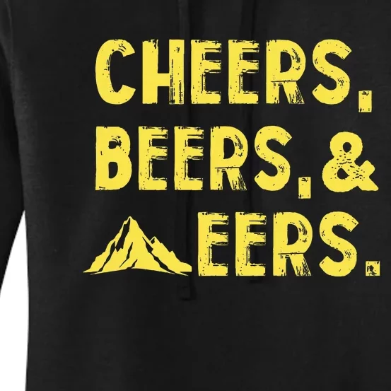 Cheers Beers And Mountaineers West Virginia Women's Pullover Hoodie