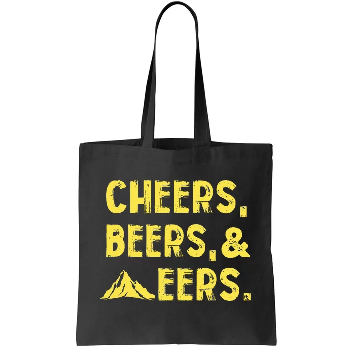 Cheers Beers And Mountaineers West Virginia Tote Bag