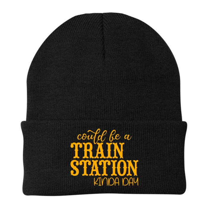 Could Be A Train Station Kinda Day Gift Knit Cap Winter Beanie