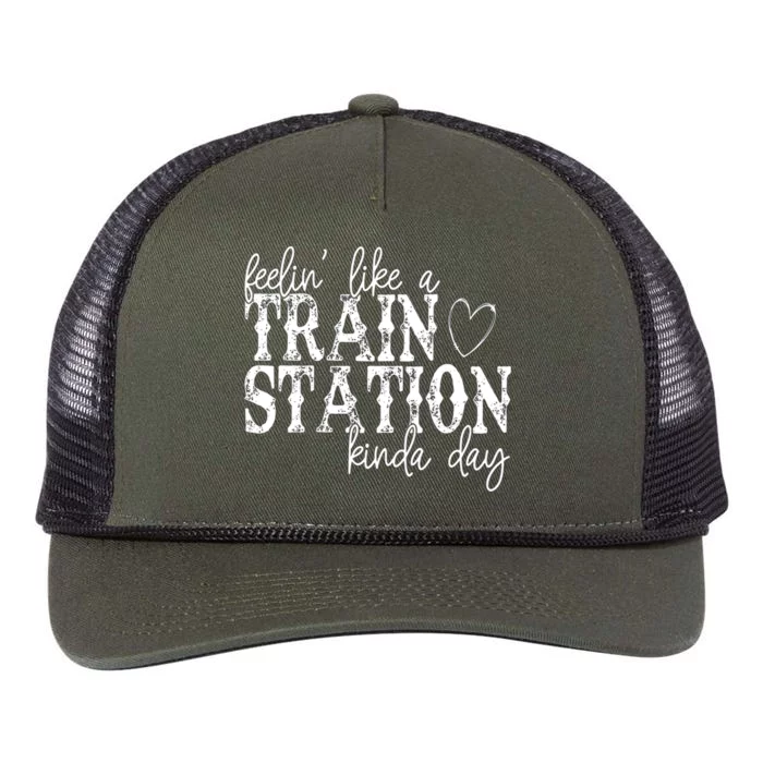 Could Be A Train Station Kinda Day Retro Rope Trucker Hat Cap