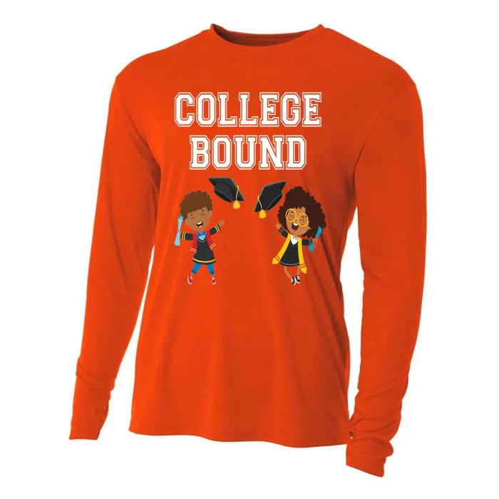 College Bound African American Black Funny Gift Cooling Performance Long Sleeve Crew