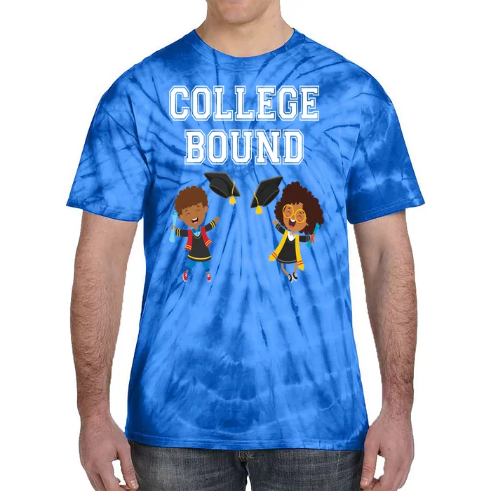 College Bound African American Black Funny Gift Tie-Dye T-Shirt