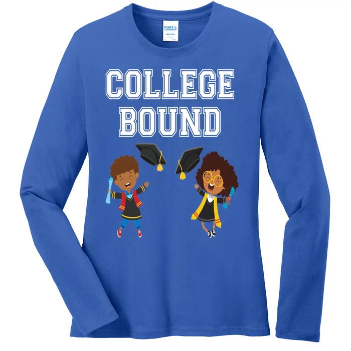 College Bound African American Black Funny Gift Ladies Long Sleeve Shirt