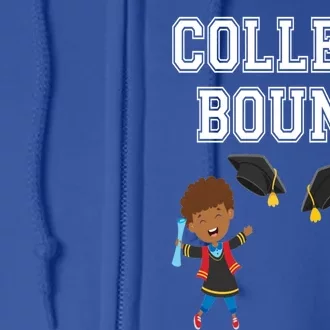 College Bound African American Black Funny Gift Full Zip Hoodie