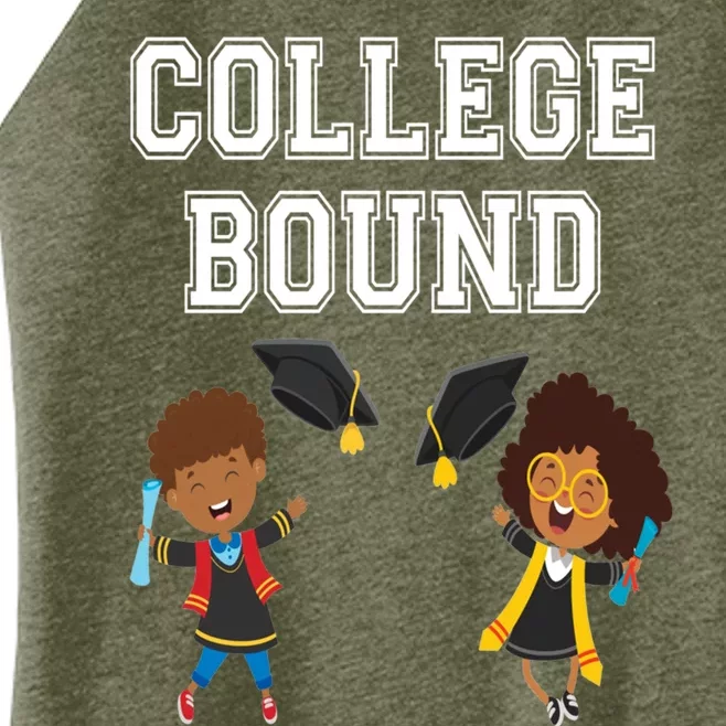 College Bound African American Black Funny Gift Women’s Perfect Tri Rocker Tank