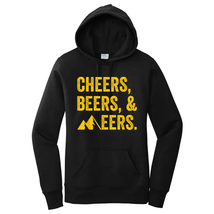 Cheers Beers And Mountaineers West Virginia Women's Pullover Hoodie