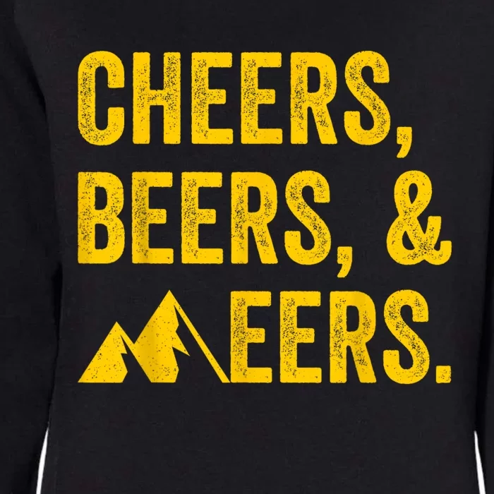 Cheers Beers And Mountaineers West Virginia Womens California Wash Sweatshirt