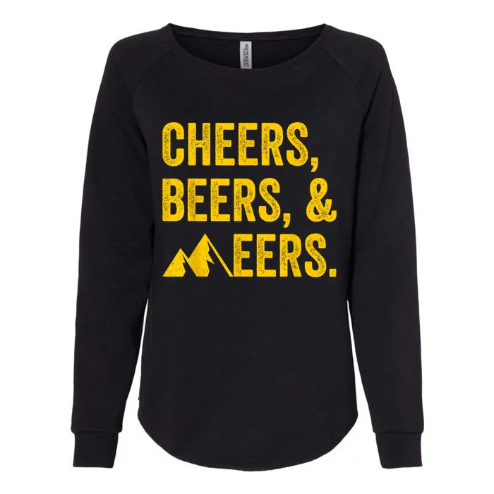 Cheers Beers And Mountaineers West Virginia Womens California Wash Sweatshirt