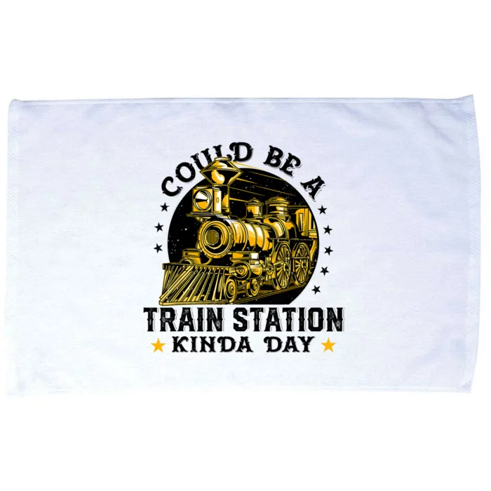 Could Be A Train Station Kinda Day Microfiber Hand Towel