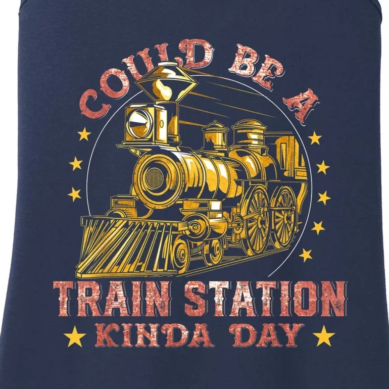 Could Be A Train Station Kinda Day Ladies Essential Tank