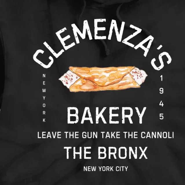 ClemenzaS Bakery Authentic Cannoli Delights And More! Tie Dye Hoodie