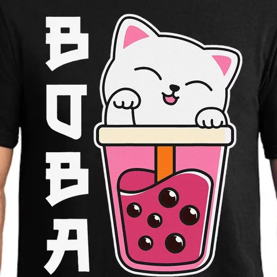 Cat Boba Anime Bubble Tea Neko Girls Kawaii Girls Teen Pajama Set