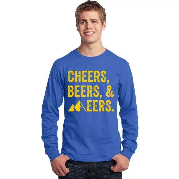 Cheers Beers And Mountaineers West Virginia Tall Long Sleeve T-Shirt