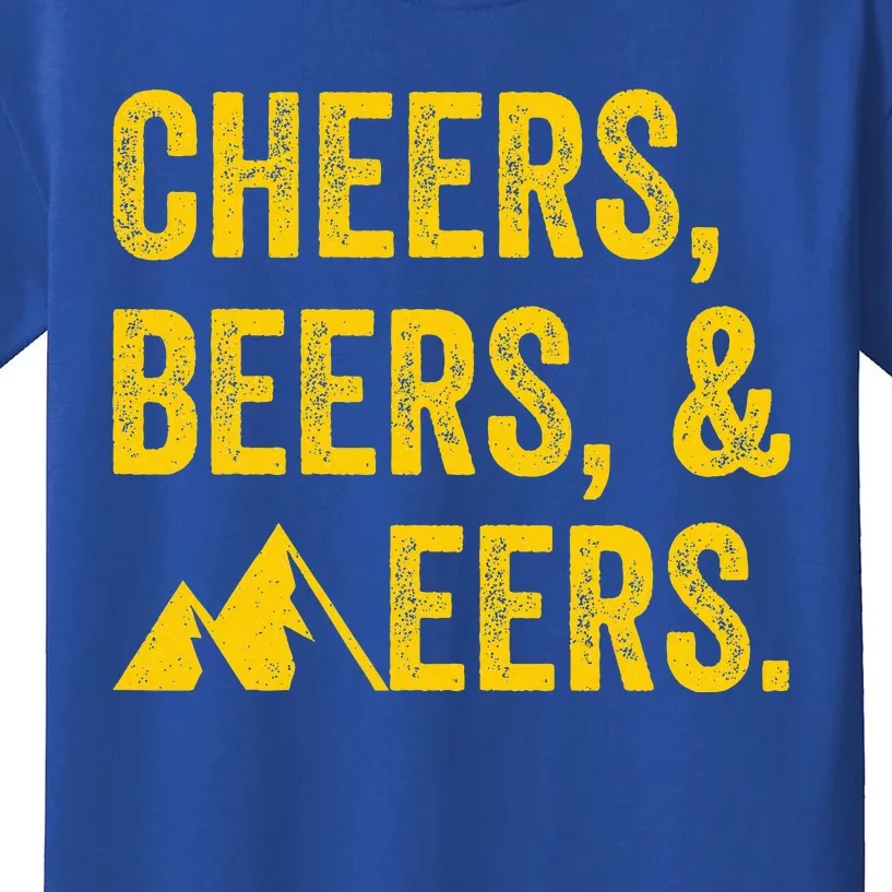 Cheers Beers And Mountaineers West Virginia Kids T-Shirt