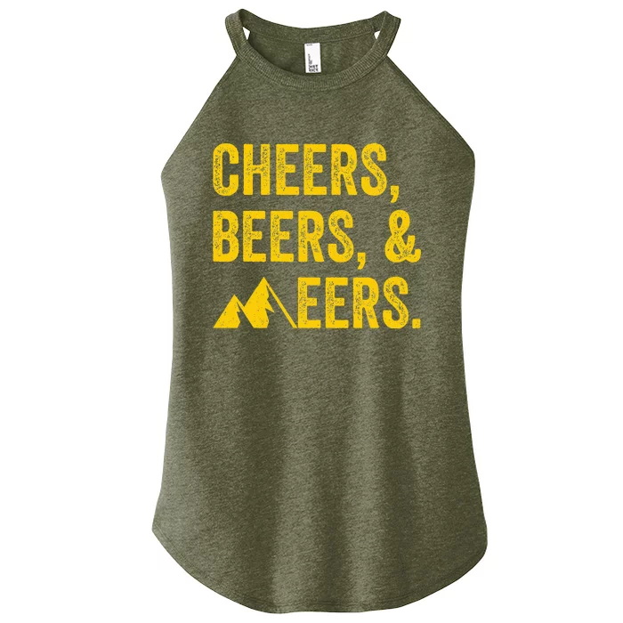 Cheers Beers And Mountaineers West Virginia Women’s Perfect Tri Rocker Tank