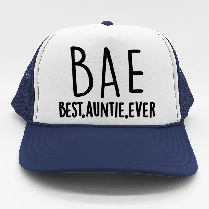 Cool Best Auntie Ever Bae Funny Gift Jumper Trucker Hat