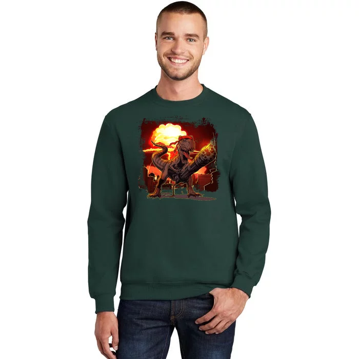 Comic Book Action Hero Movie Trex Dinosaur Sweatshirt