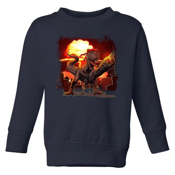 Comic Book Action Hero Movie Trex Dinosaur Toddler Sweatshirt