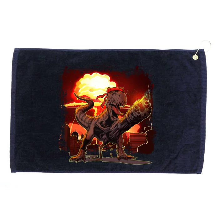 Comic Book Action Hero Movie Trex Dinosaur Grommeted Golf Towel