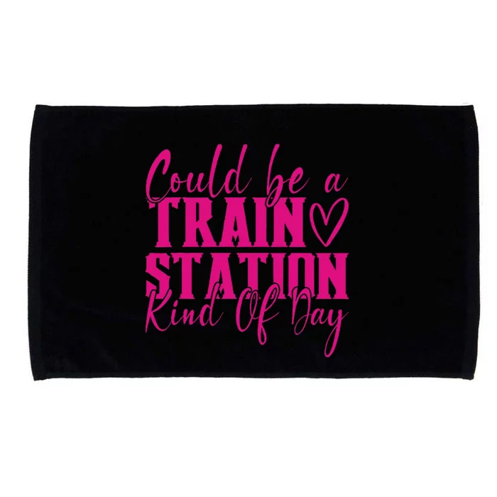 Could Be A Train Station Kinda Day Microfiber Hand Towel