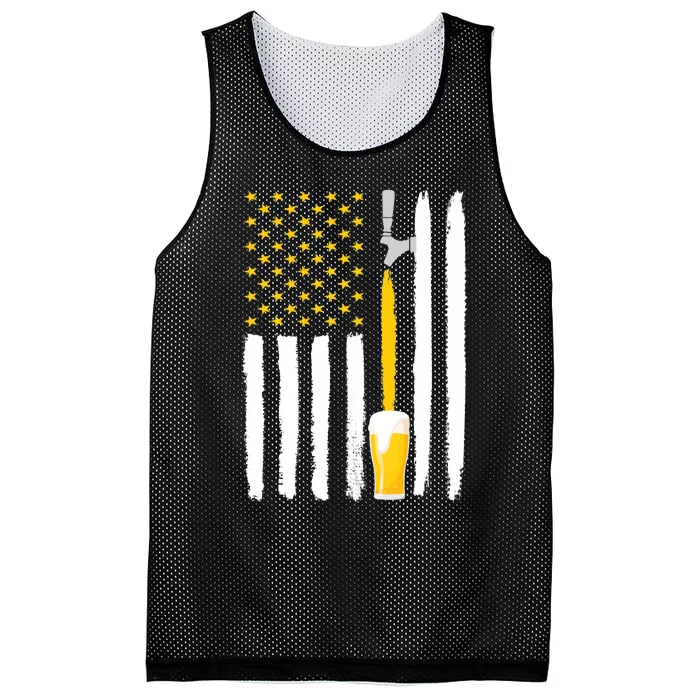 Craft Beer American Flag USA Mesh Reversible Basketball Jersey Tank