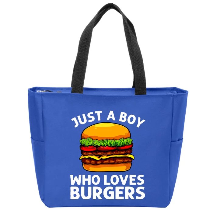 Cool Burger Art For Boy Hamburger Cheeseburger Lover Zip Tote Bag