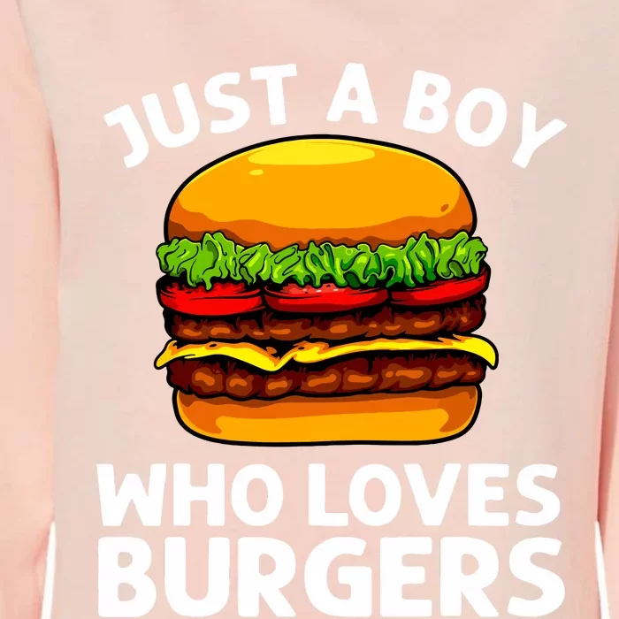 Cool Burger Art For Boy Hamburger Cheeseburger Lover Womens California Wash Sweatshirt