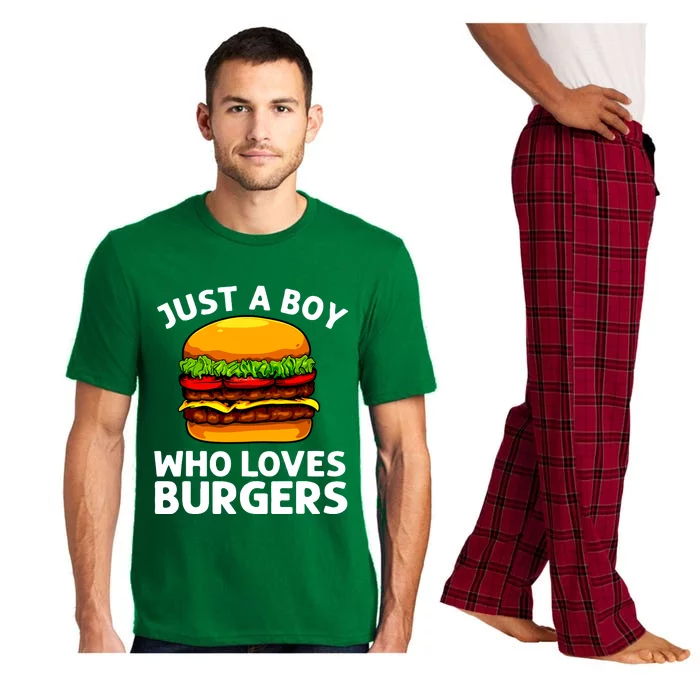 Cool Burger Art For Boy Hamburger Cheeseburger Lover Pajama Set