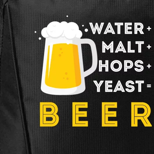 Craft Beer And Homebrewing Or Water Malt Hops Yeast Beer Gift City Backpack