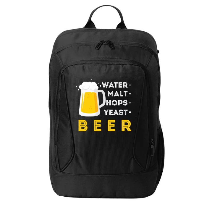 Craft Beer And Homebrewing Or Water Malt Hops Yeast Beer Gift City Backpack