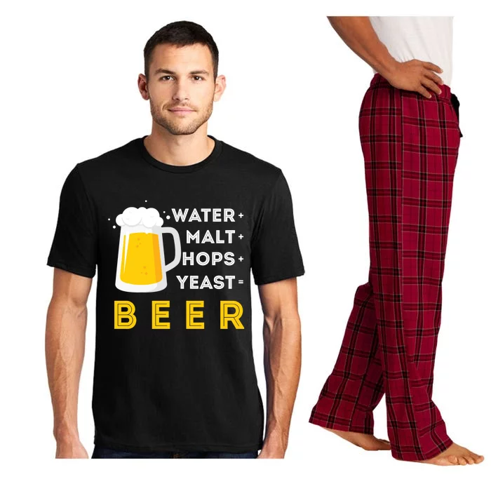 Craft Beer And Homebrewing Or Water Malt Hops Yeast Beer Gift Pajama Set