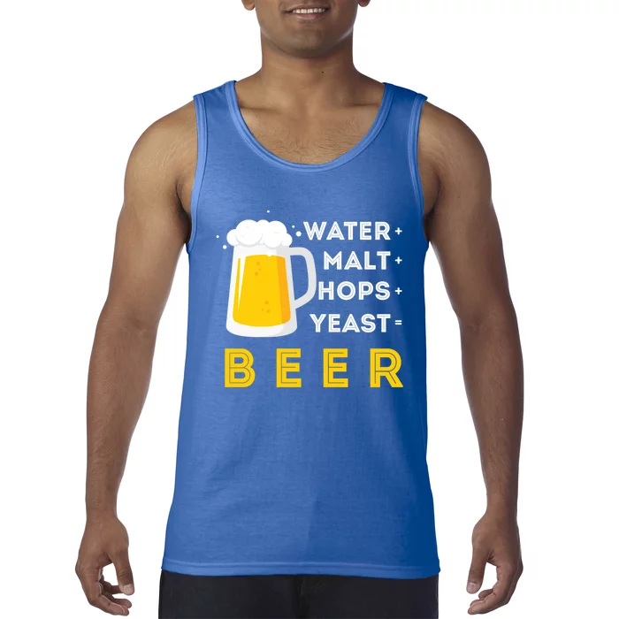 Craft Beer And Homebrewing Or Water Malt Hops Yeast Beer Gift Tank Top