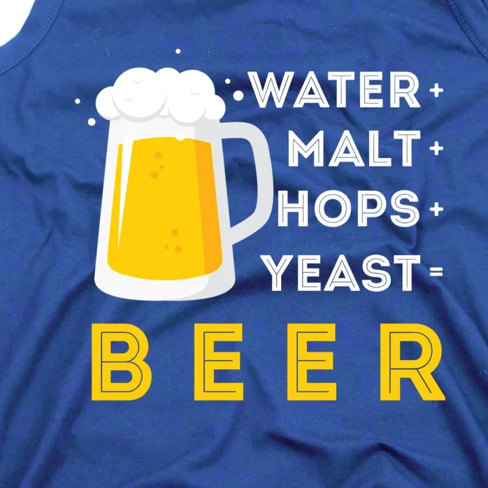 Craft Beer And Homebrewing Or Water Malt Hops Yeast Beer Gift Tank Top