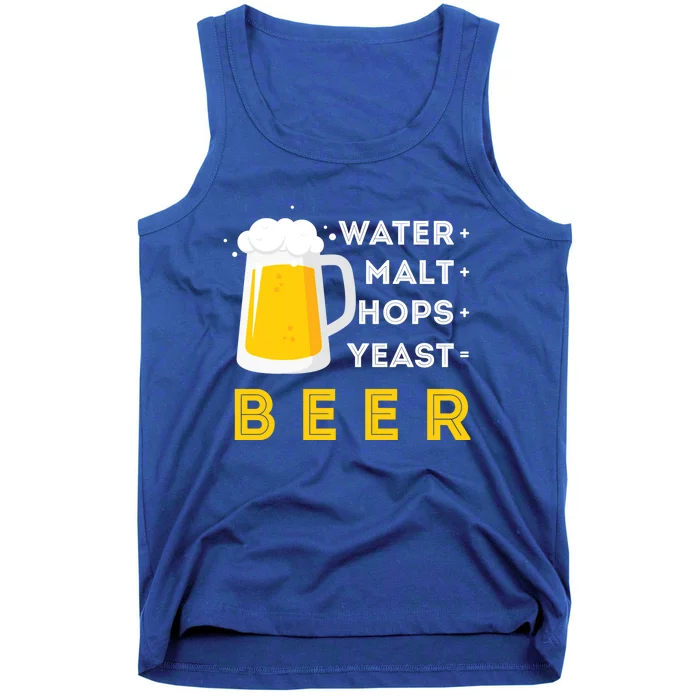 Craft Beer And Homebrewing Or Water Malt Hops Yeast Beer Gift Tank Top