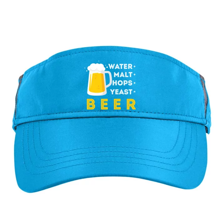 Craft Beer And Homebrewing Or Water Malt Hops Yeast Beer Gift Adult Drive Performance Visor