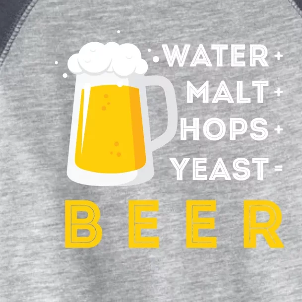 Craft Beer And Homebrewing Or Water Malt Hops Yeast Beer Gift Toddler Fine Jersey T-Shirt