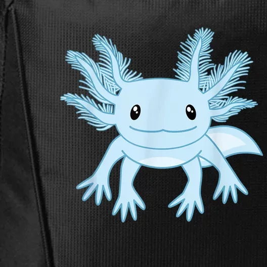 Cute Blue Axolotl Kawaii Aesthetic Axolotls City Backpack