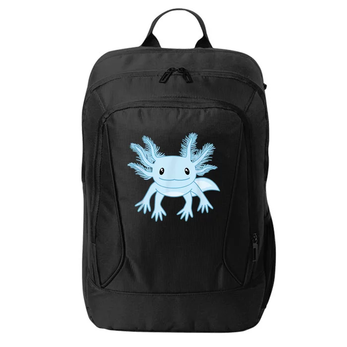 Cute Blue Axolotl Kawaii Aesthetic Axolotls City Backpack