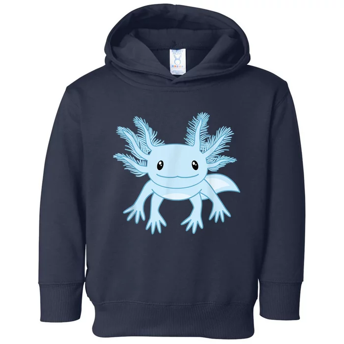 Cute Blue Axolotl Kawaii Aesthetic Axolotls Toddler Hoodie