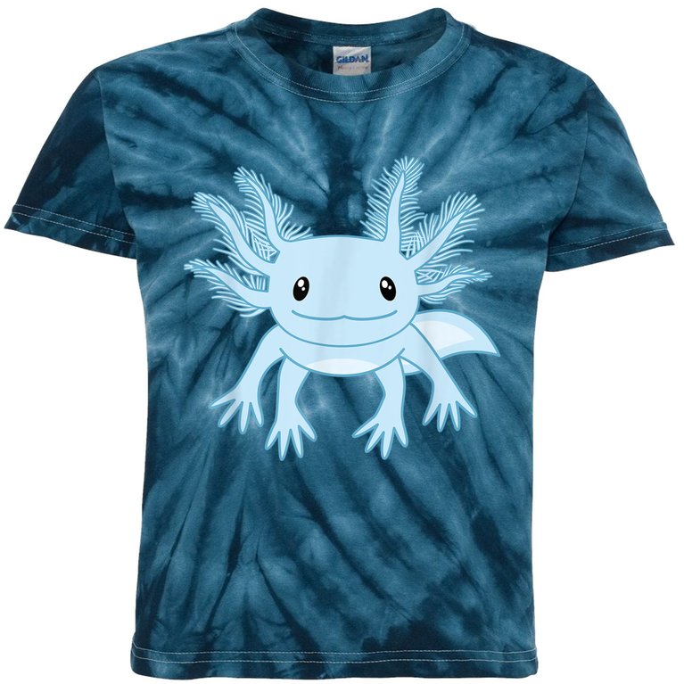 Cute Blue Axolotl Kawaii Aesthetic Axolotls Kids Tie-Dye T-Shirt ...