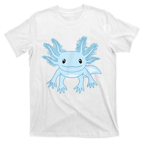 Cute Blue Axolotl Kawaii Aesthetic Axolotls T-Shirt | TeeShirtPalace