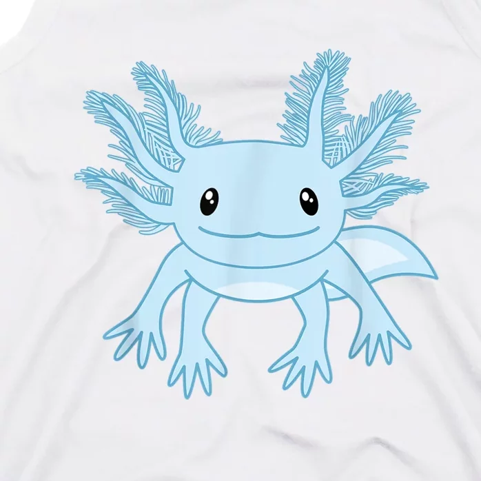 Cute Blue Axolotl Kawaii Aesthetic Axolotls Tank Top