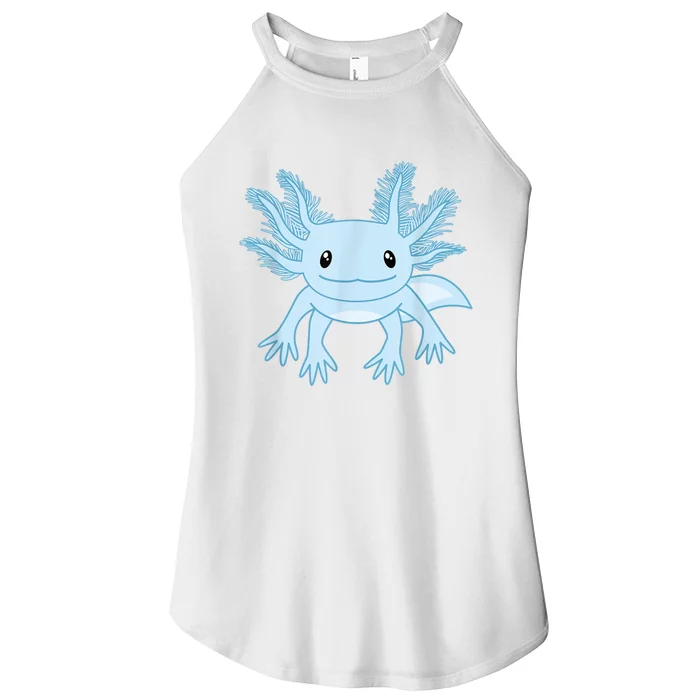 Cute Blue Axolotl Kawaii Aesthetic Axolotls Women’s Perfect Tri Rocker Tank