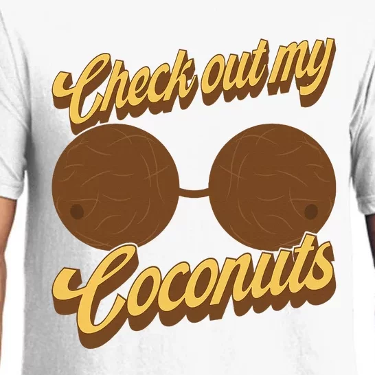 Coconut Bra Adult Check Out My Coconuts Shell Bra Pajama Set