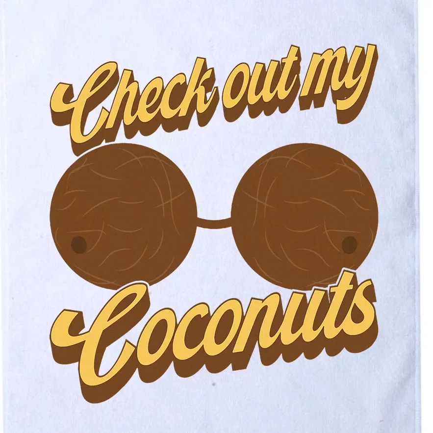 Coconut Bra Adult Check Out My Coconuts Shell Bra Platinum Collection Golf Towel