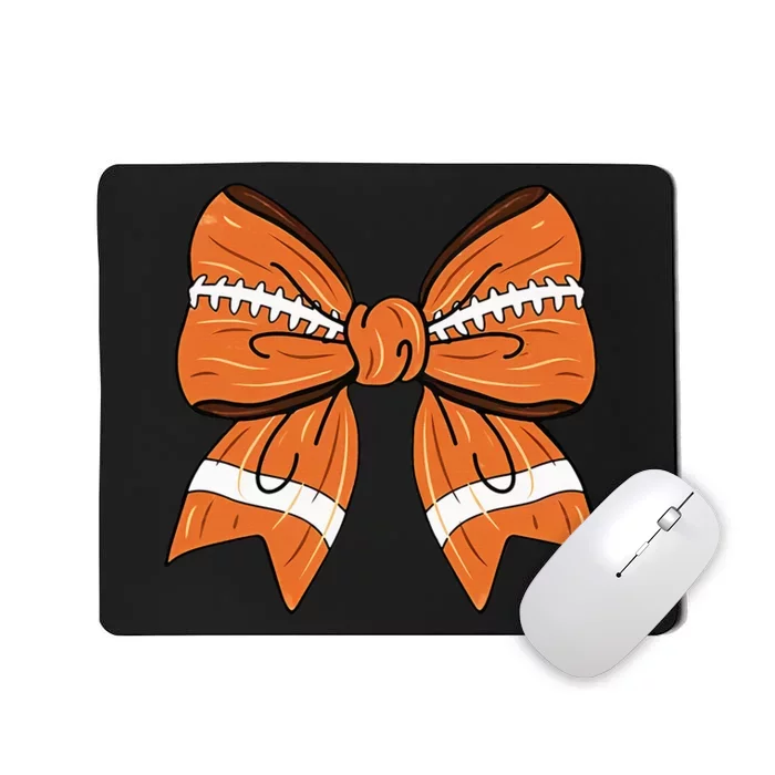 Coquette Bow American Football Thanksgiving Mousepad